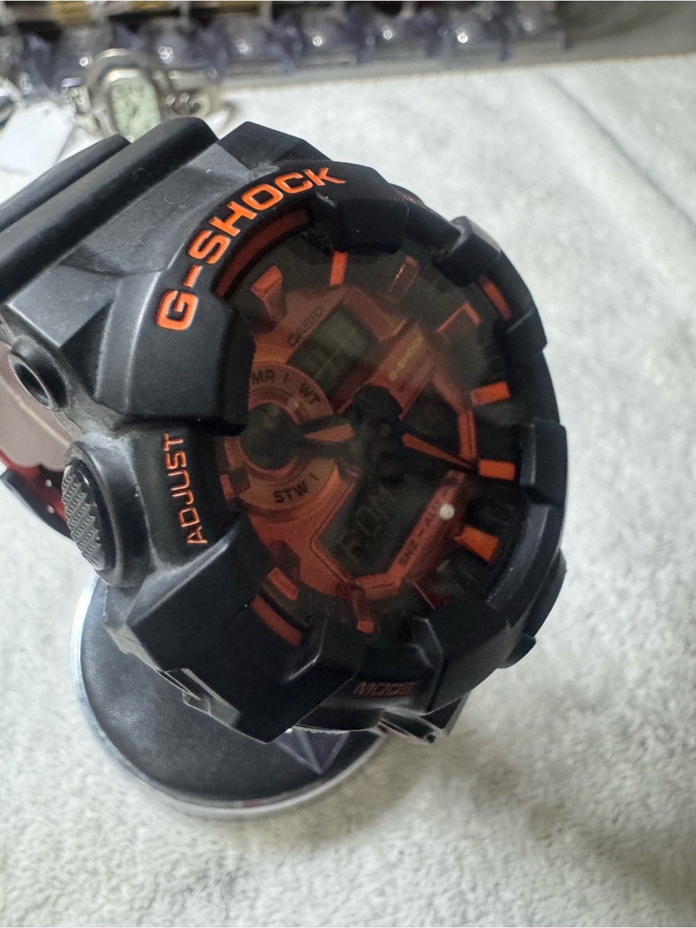 Casio G-Shock Black and Orange Rugged Sport Watch - Picture 6 of 9